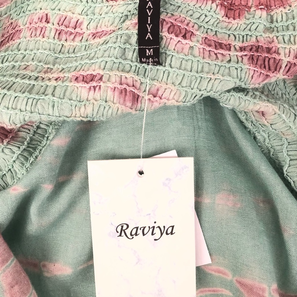 Raviya Sage High Low Sheer Summer Dress Size M NEW - Picture 7 of 11